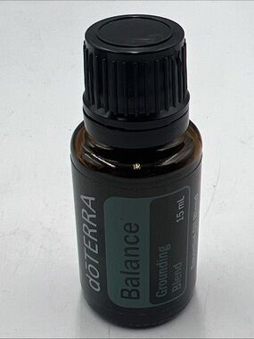 Doterra Balance Essential Oil Bottle with Green Label and Black Cap exp 01/24